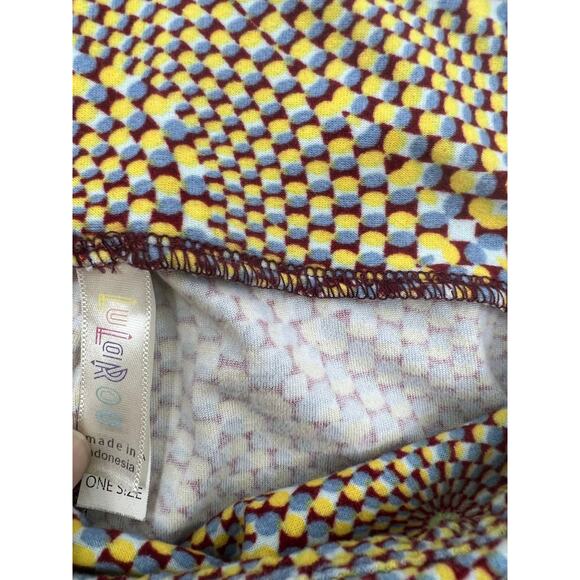 Multicolored Psychedelic Lu La Roe Leggings One Size - Picture 4 of 5